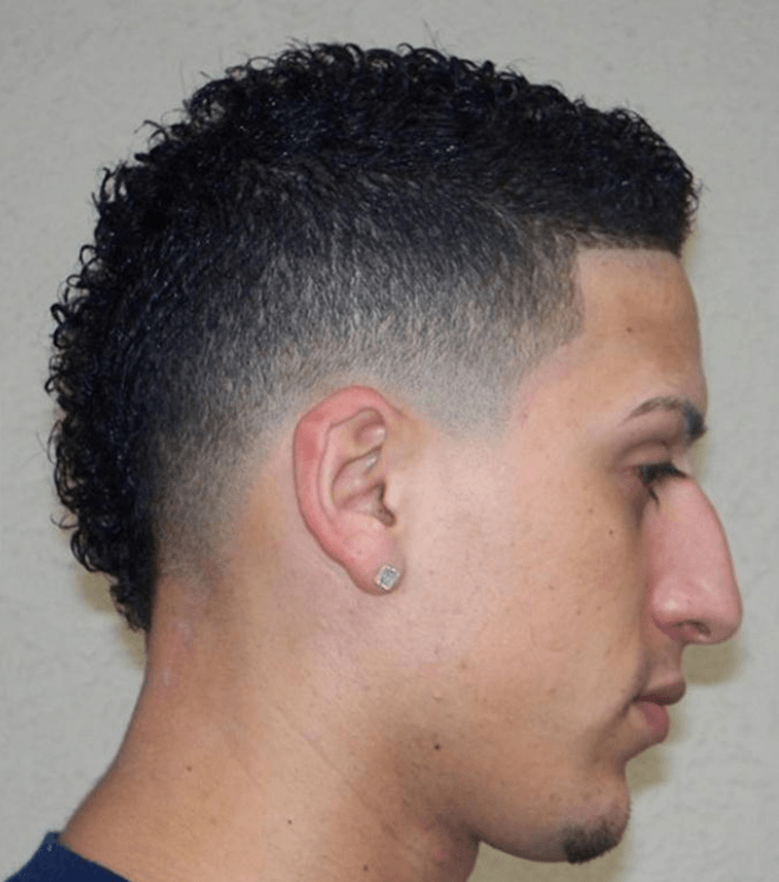 Small and Curly Mohawk Haircuts