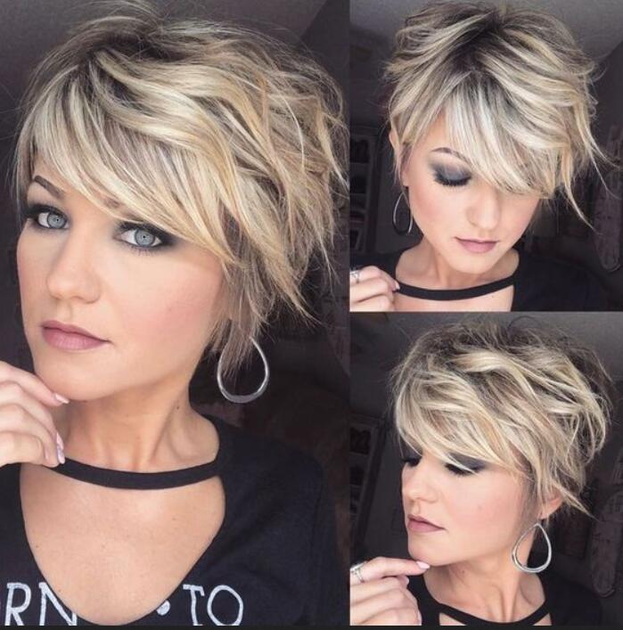 Messy Hairstyle for short finer hair