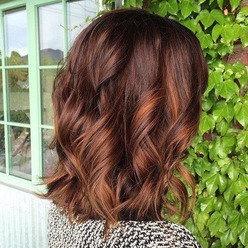 Brown Hair With Red Highlights