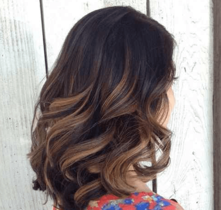 60 brilliant brown hair with red highlights