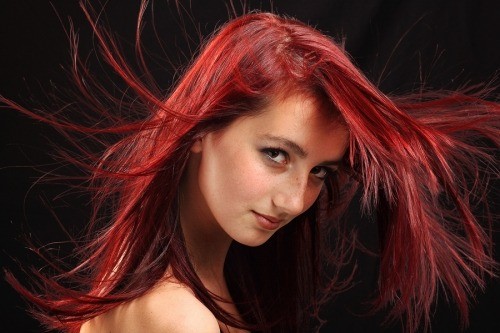 Sparkling Red Brown Highlights