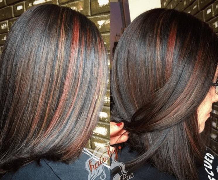 Subtle Dark Red Highlights