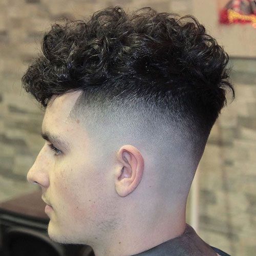 Undercut for Wavy Hair + High Bald Skin Fade