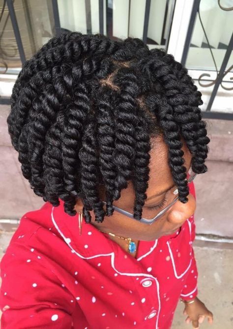 Chunky and Twisted Hairstyle