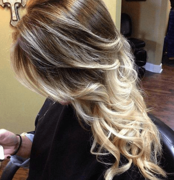Light Brown Hair Color with High and Low Lights