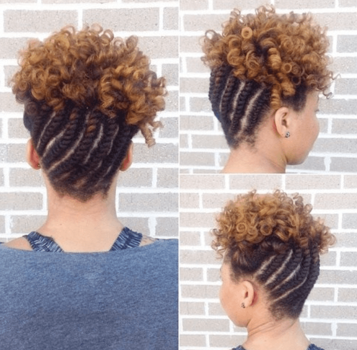 Braided Updo with Curls