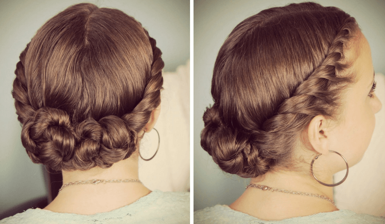 Double and Twisted Braided Updo