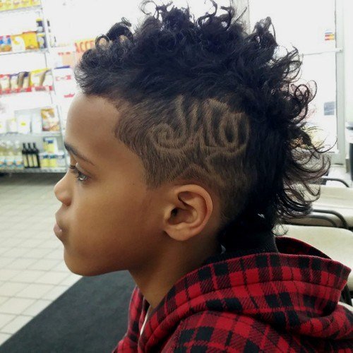 Curly Mohawk for little boy