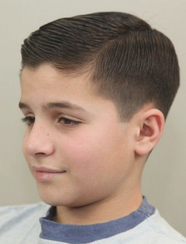 Slicked Haircut for little boy