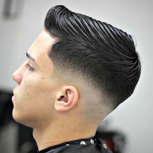 Medium Fade Comb Over