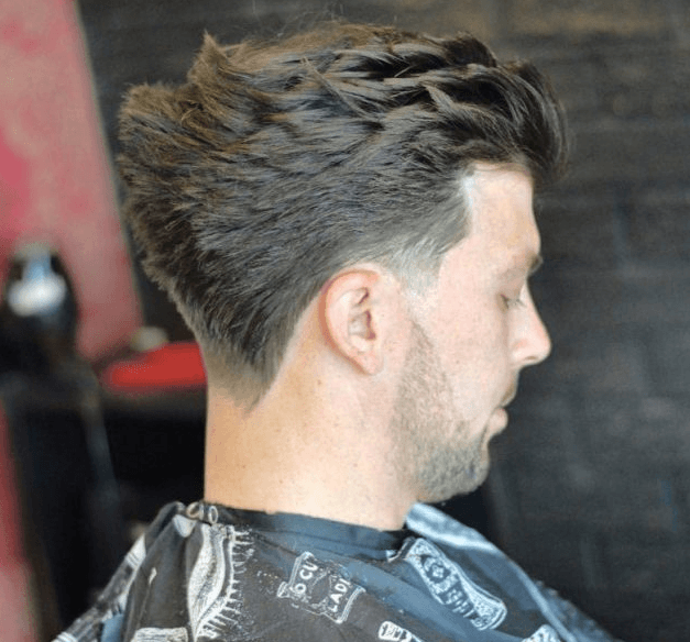 Tapered Comb Over with Layers