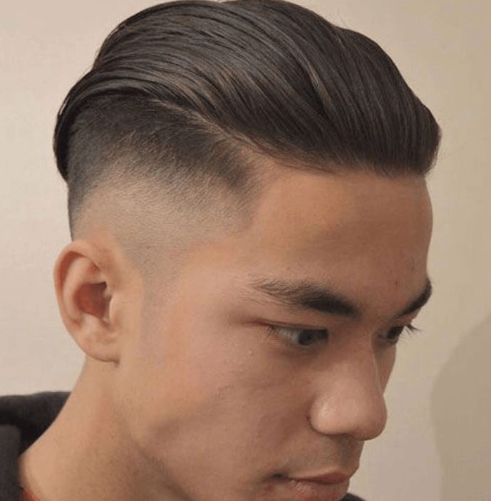 Combed Back Hair With Color 