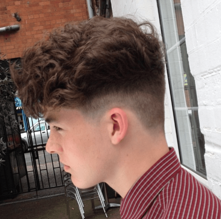 Low Disconnected Undercut with Curls