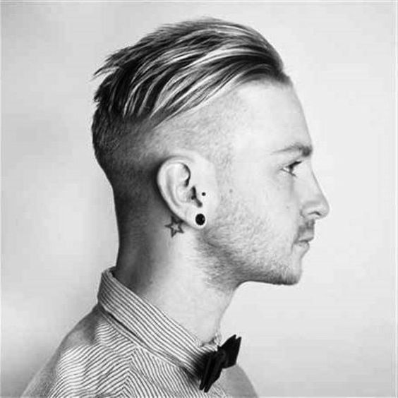 Disconnected undercut with a neck tattoo