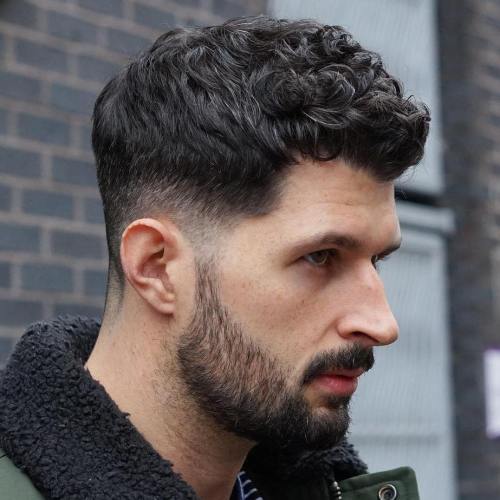 Curly Ivy League haircut