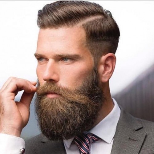 Disconnected Undercut Beard Hipster Haircut