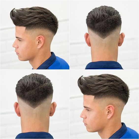 Disconnected Undercut with Slicked Back Hairstyle