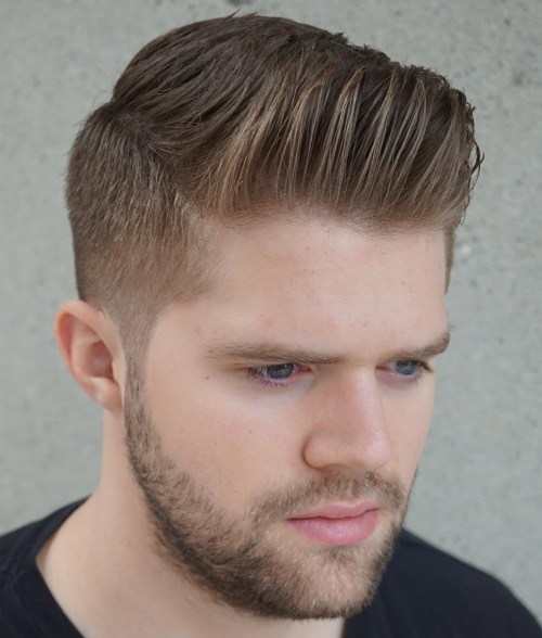 Flat Pomp with Short Side Part