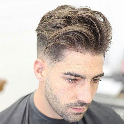 Low Fade with Long Textured Comb Over