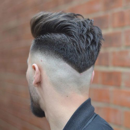 Mid Fade Cut V-Cut Neck