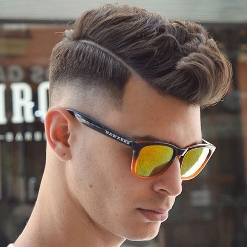 Mid Fade Haircut Styled Top