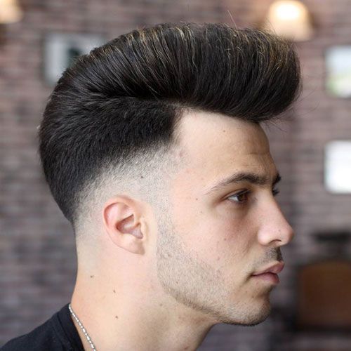 Modern Pompadour Mid Fade