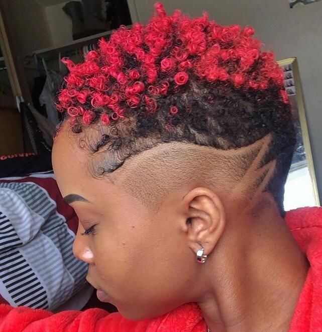 Red Tapered Curls
