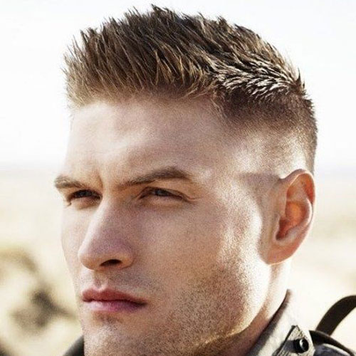 Short Sides with long Military-inspired Haircuts