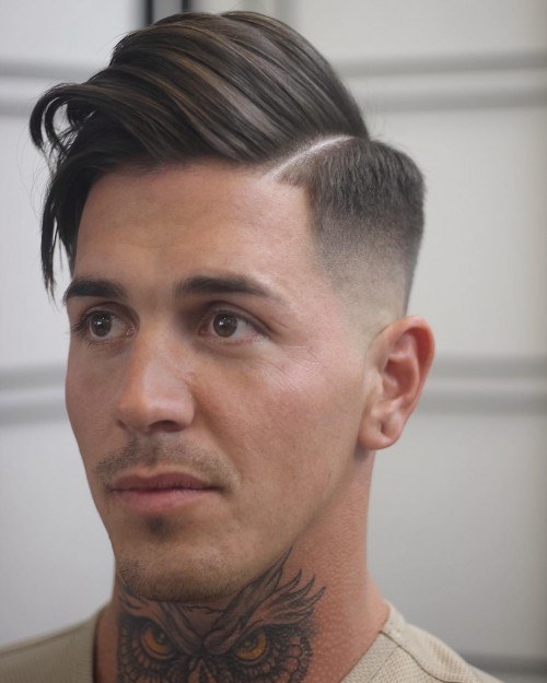 comb over side part medium Hipster Haircut