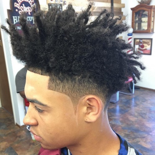 taper fade afro with twist Hipster Haircut