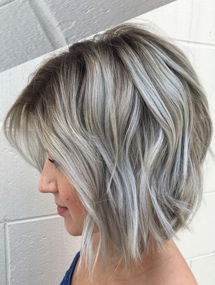 DIMENSIONAL BLONDE COLORED BOB