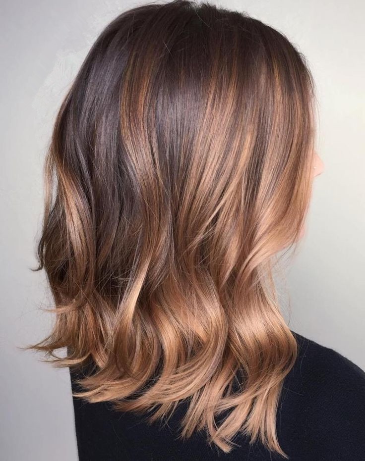 STRAWBERRY AND CARAMEL COLORED BALAYAGE