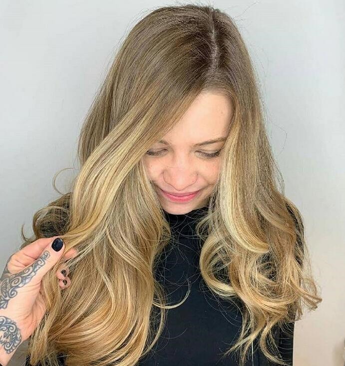 Balayage Blonde highlights