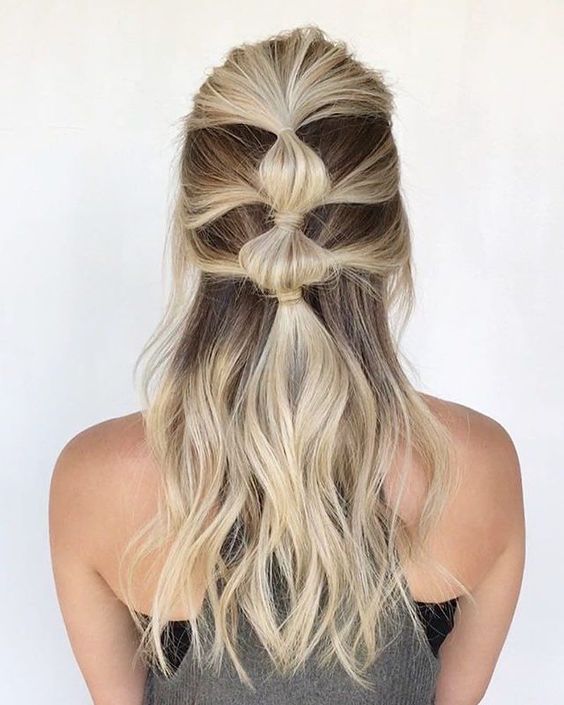 bubble ponytail hairstyles