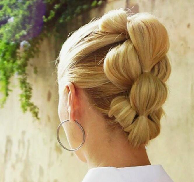 Bubble Ponytail For Short Hair