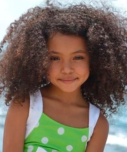 Corkscrew Curls for little black girl