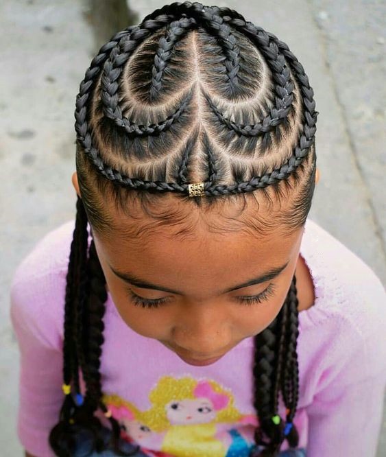 Heart Shaped Braids and Cornrows
