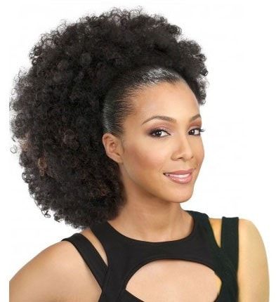 Pom Ponytail for Afro-American Women 