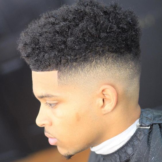 Afro Curly Top Fade