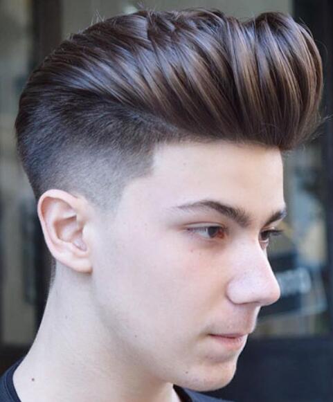 Classic Taper Fade with Pompadour