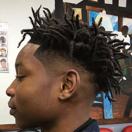 Mid Fade with dreads