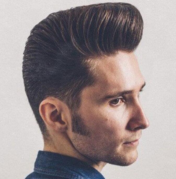 Low Fade and Pompadour Professional Hairstyle