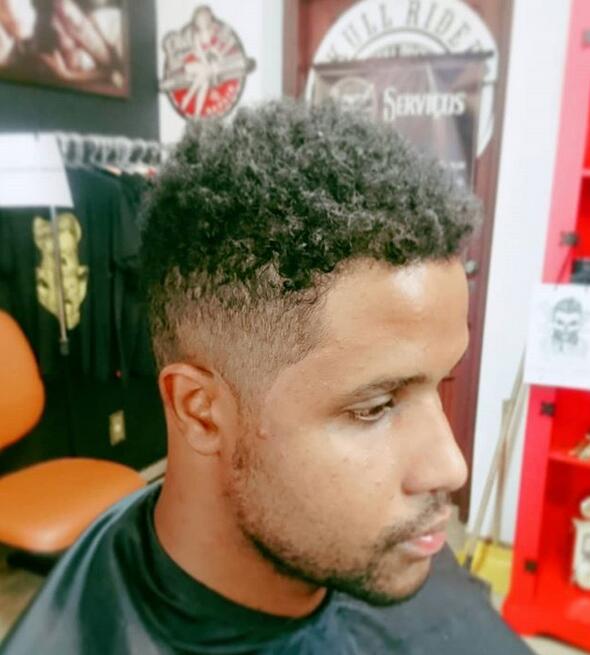 Curly Hair Plus Skin Fade