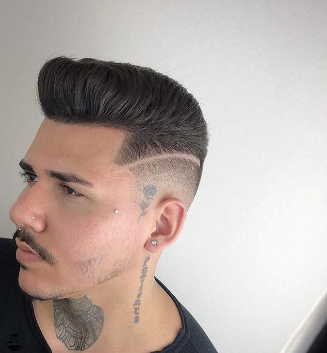 Razor Fade Pompadour