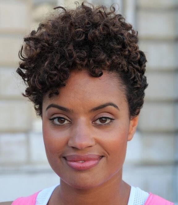 Short easy curls black women