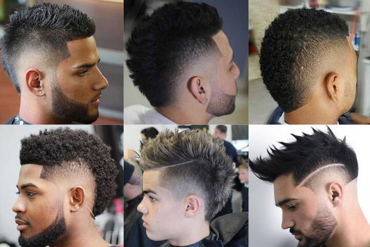 fade haircut white men with beard