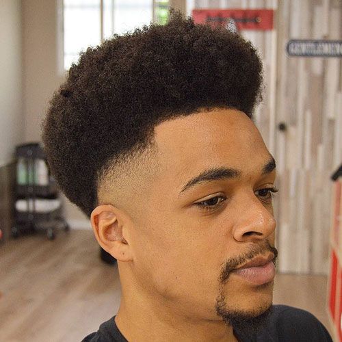 A high fade for Afro-textured hairstyle