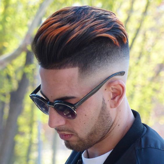 A high fade with highlights
