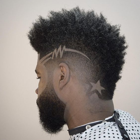 Afro Mohawk Fade