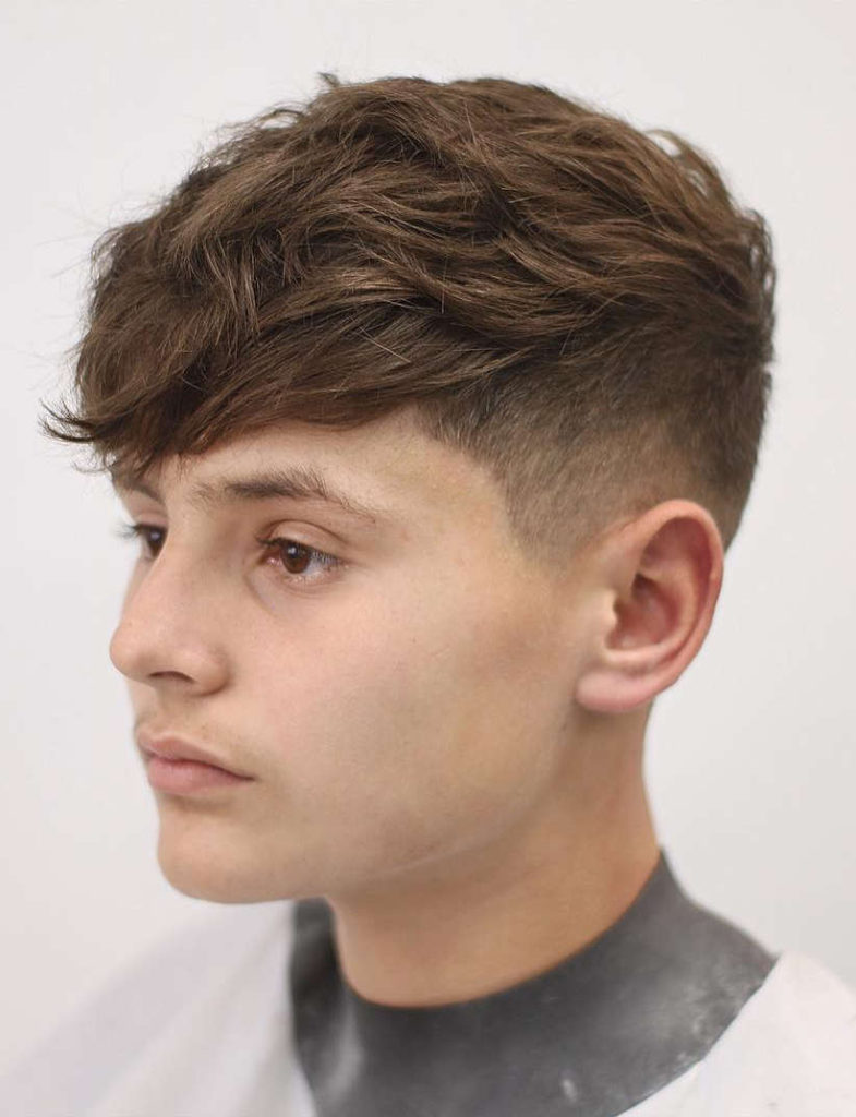 Angular Fringe temple fade men